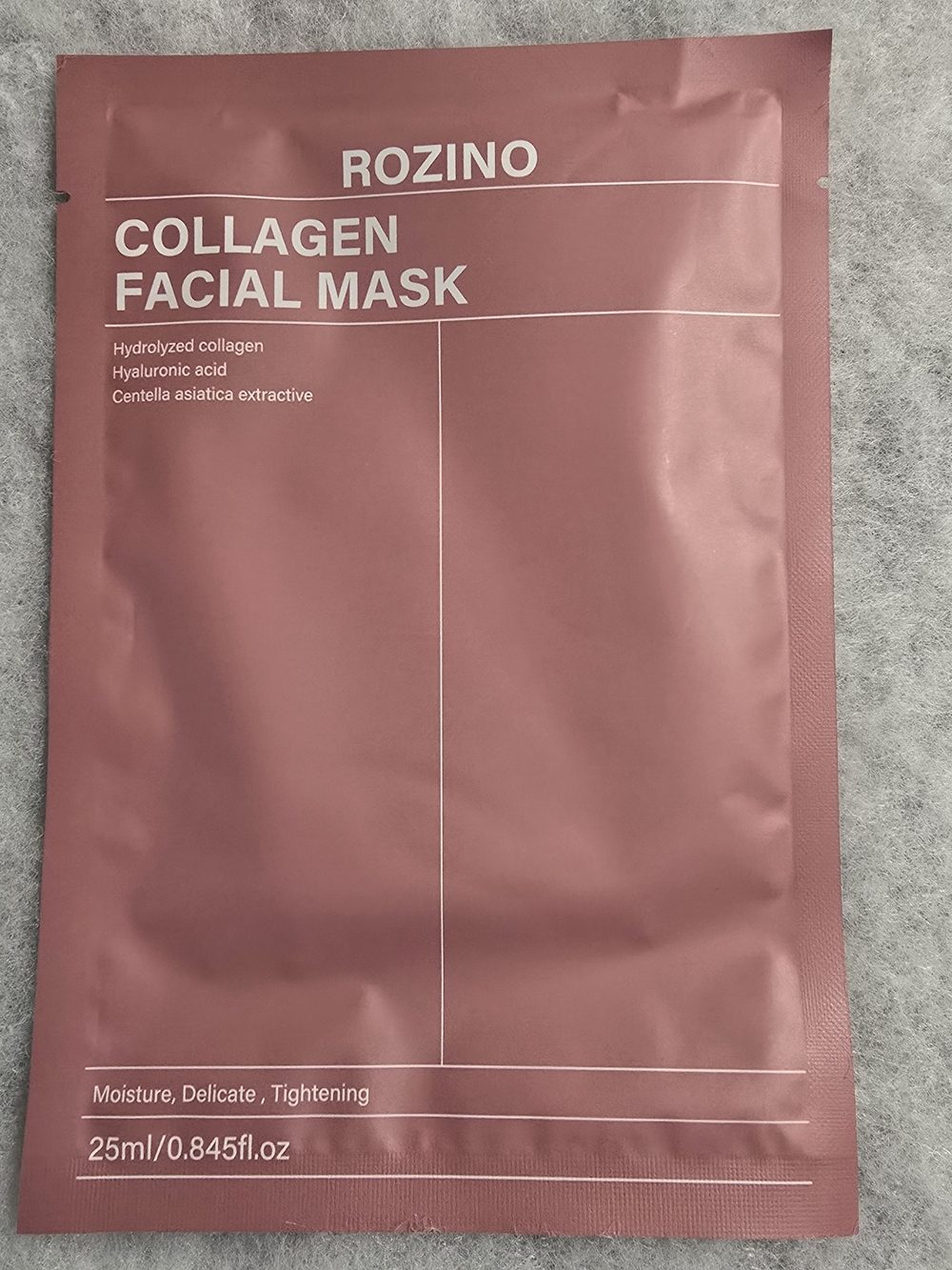 Rozino Pink Collagen Facial Mask — Hydrating Sheet Mask